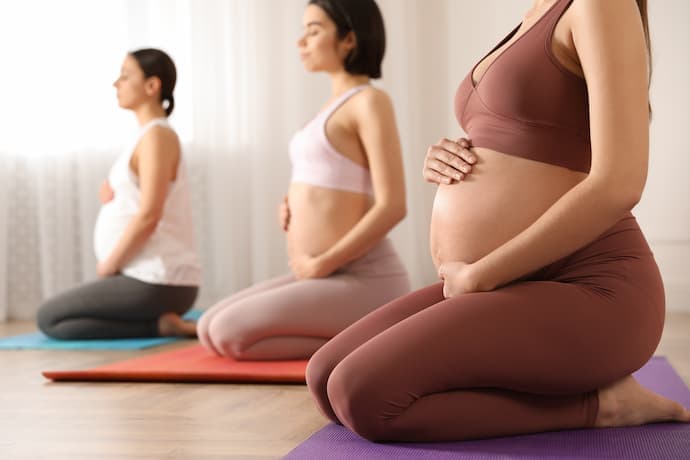 Yoga prénatal, femme enceinte